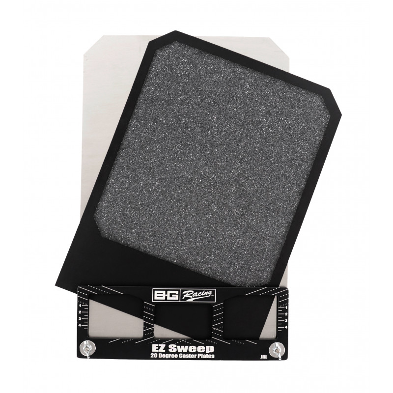 BG Racing EZ Sweep Castor Slip Plates (Pair)